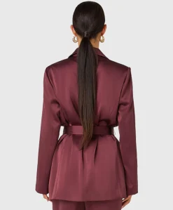 Dames blazer bordeaux