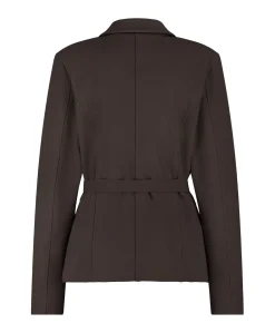 Dames blazer bruin
