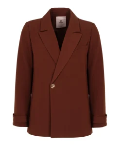 Dames blazer bruin