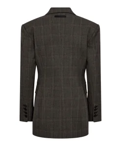 Dames blazer bruin