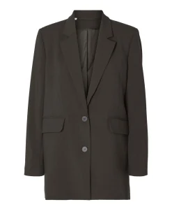 Dames blazer bruin