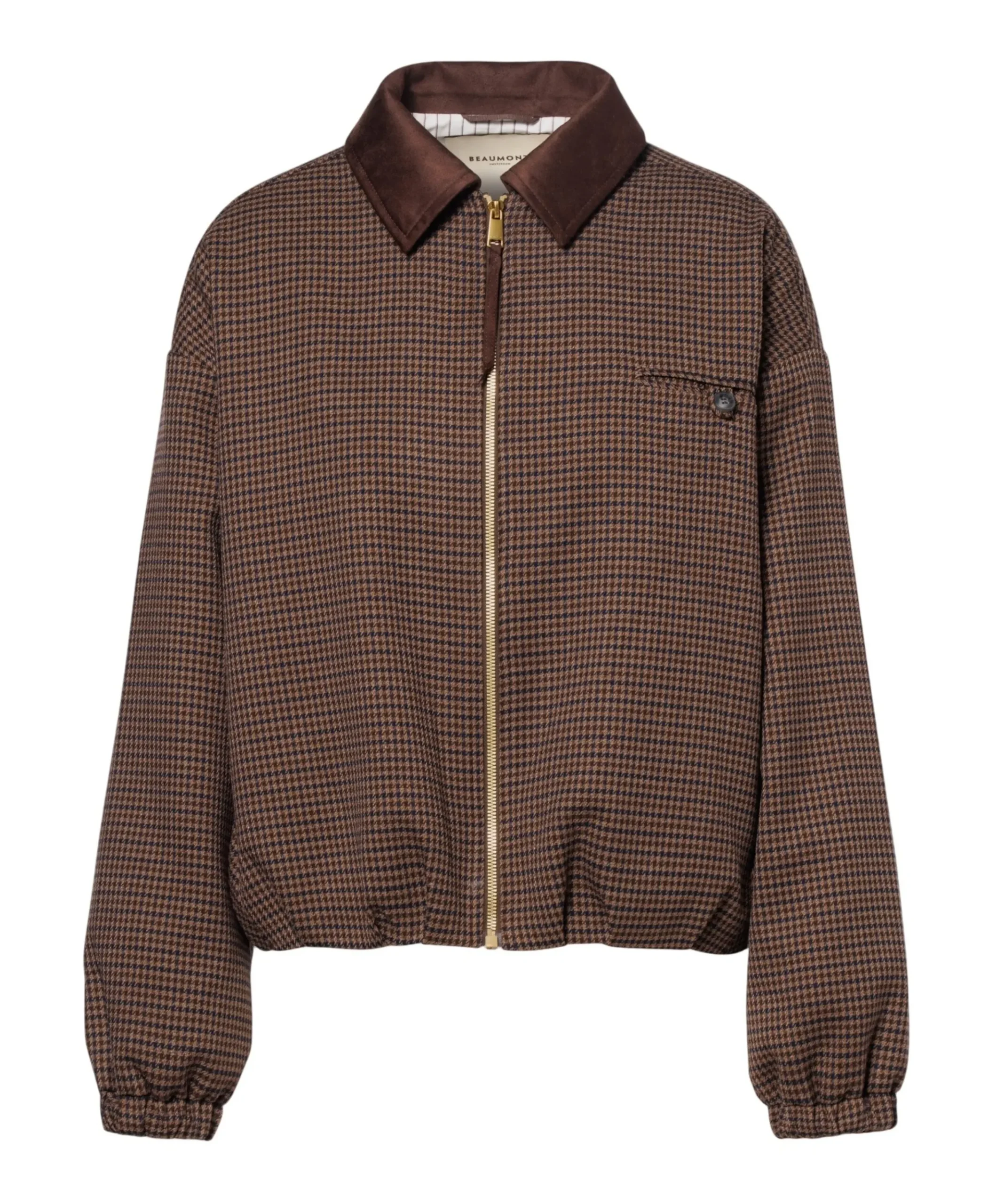Dames blazer bruin