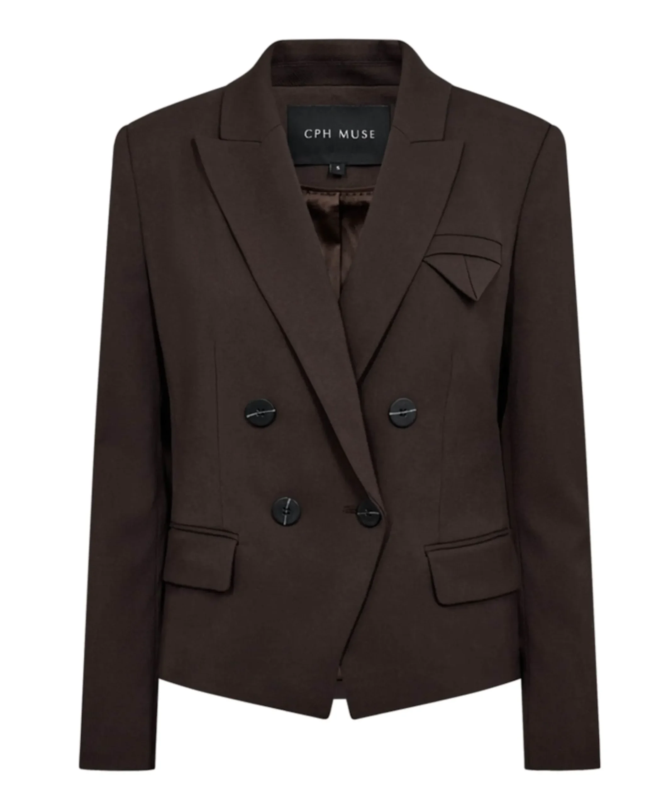 Dames blazer bruin