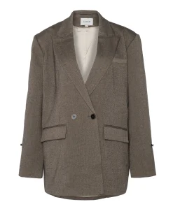 Dames blazer bruin