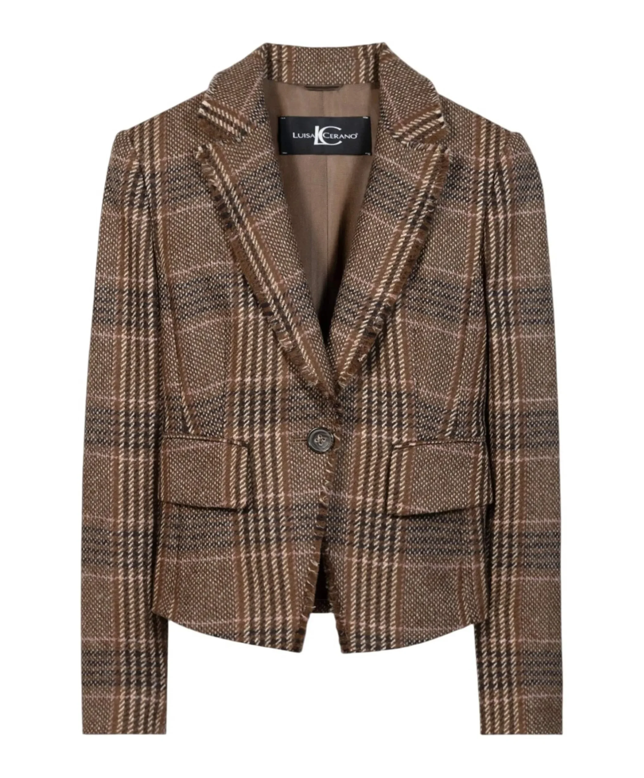 Dames blazer bruin