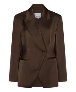 Dames blazer bruin