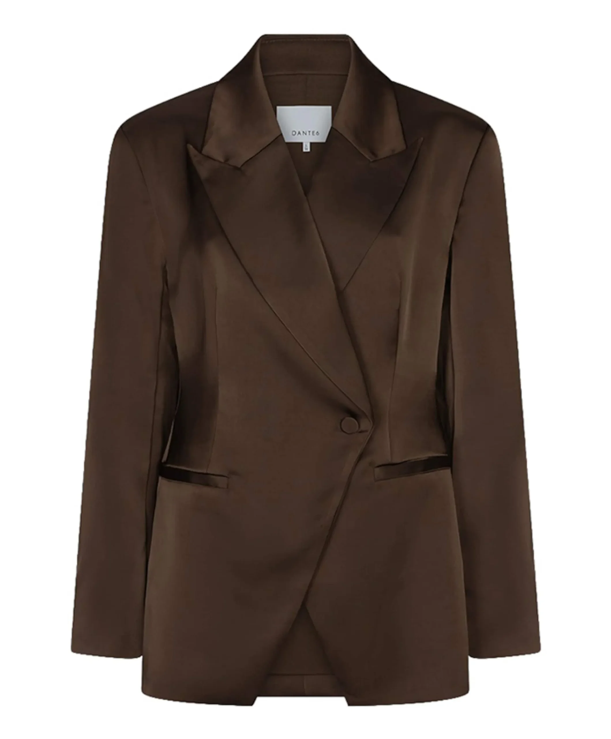 Dames blazer bruin
