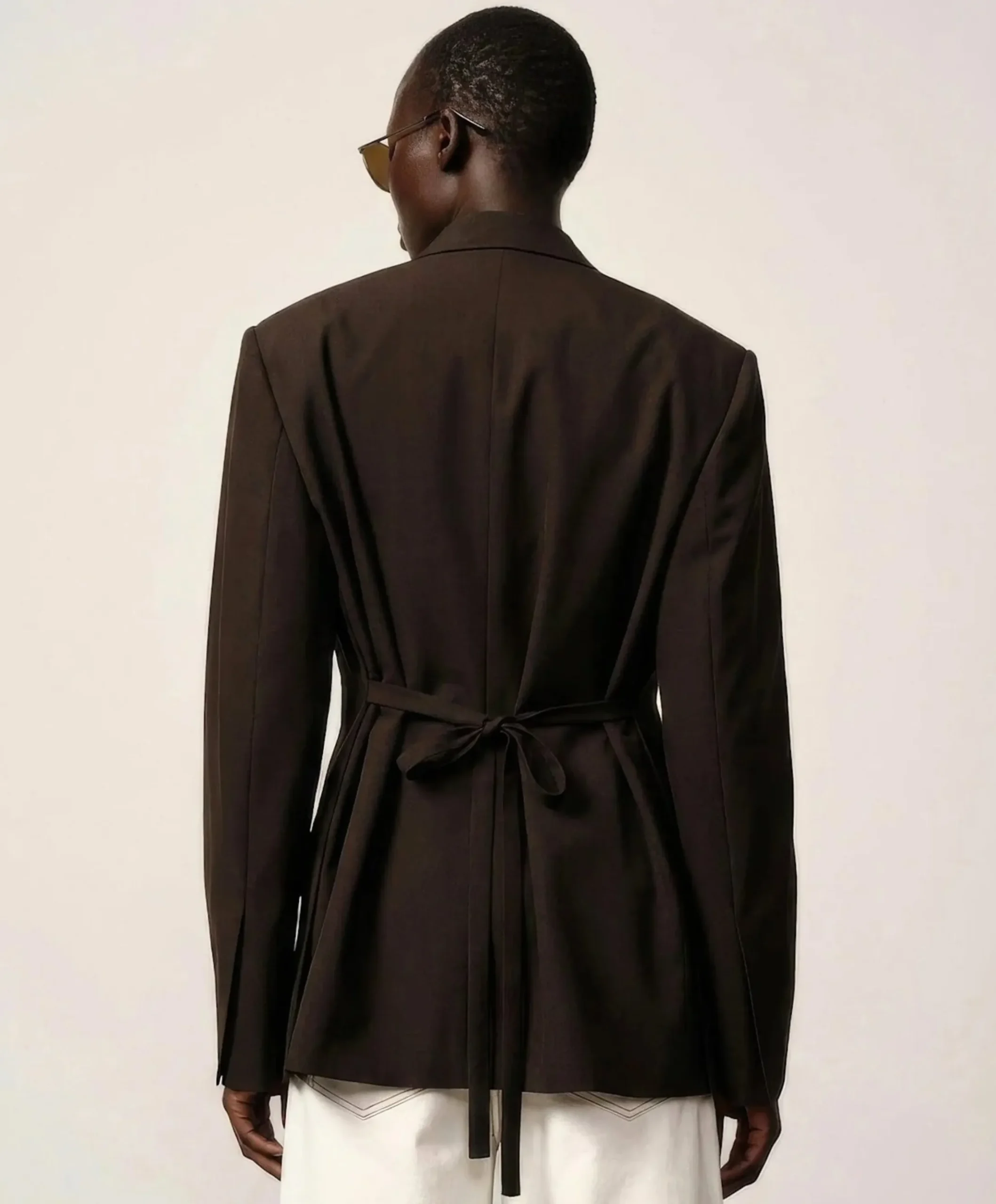 Dames blazer bruin