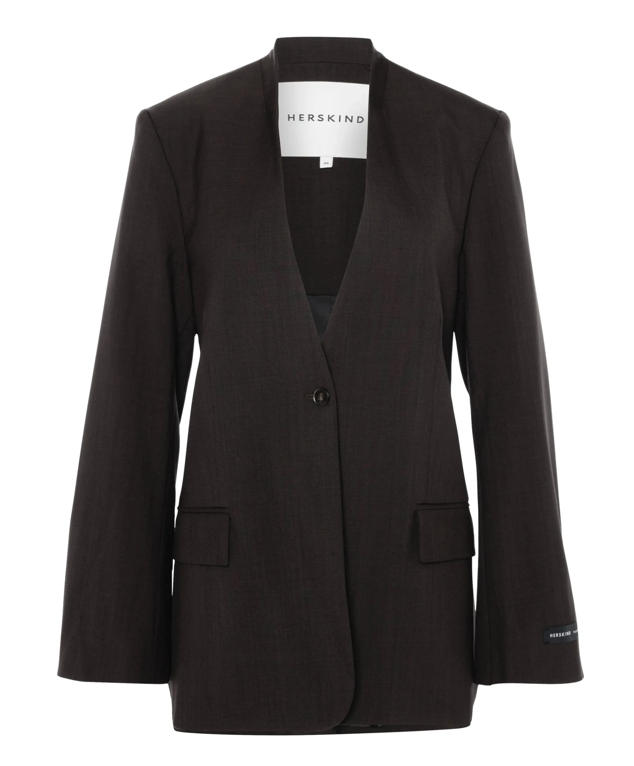 Dames blazer bruin