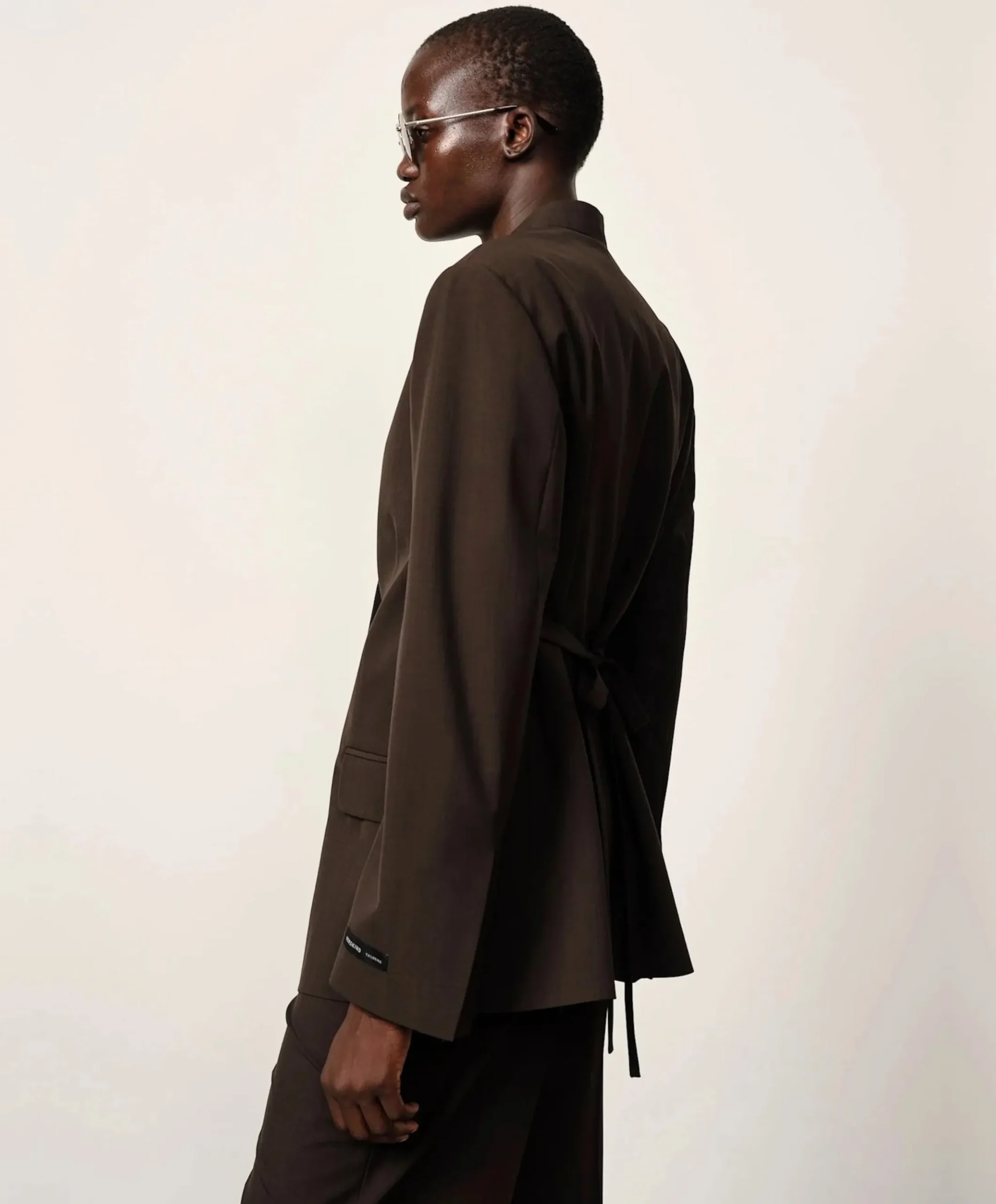 Dames blazer bruin