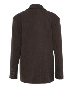 Dames blazer bruin