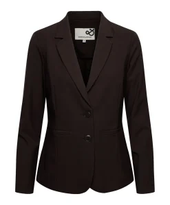 Dames blazer bruin