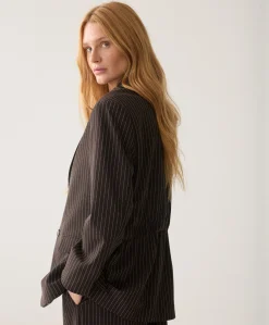 Dames blazer bruin