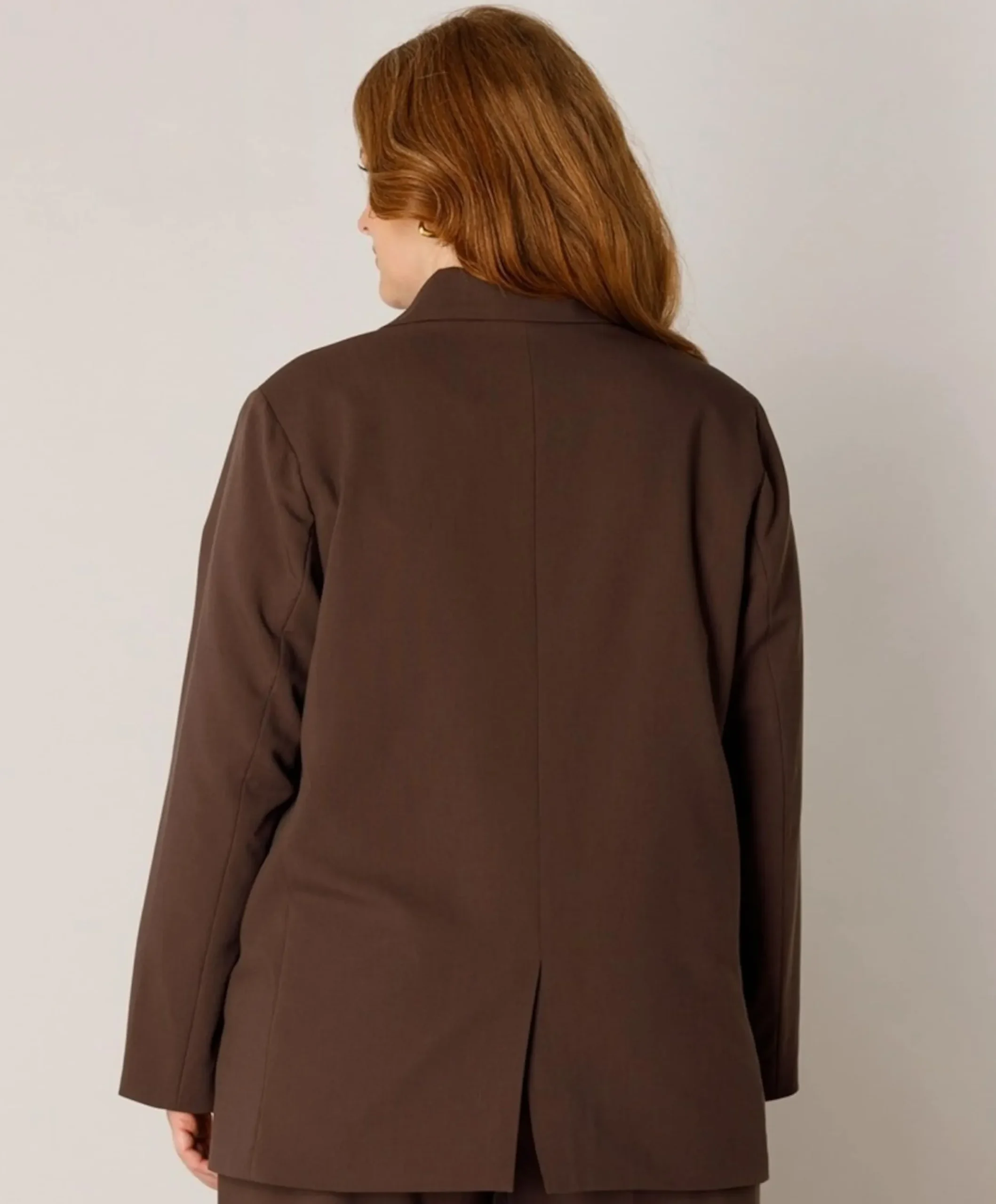 Dames blazer bruin