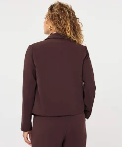 Dames blazer bruin