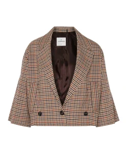 Dames blazer bruin