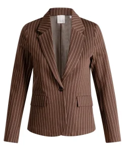 Dames blazer bruin