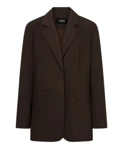 Dames blazer bruin