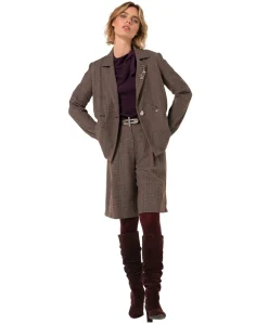 Dames blazer bruin