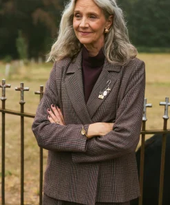 Dames blazer bruin