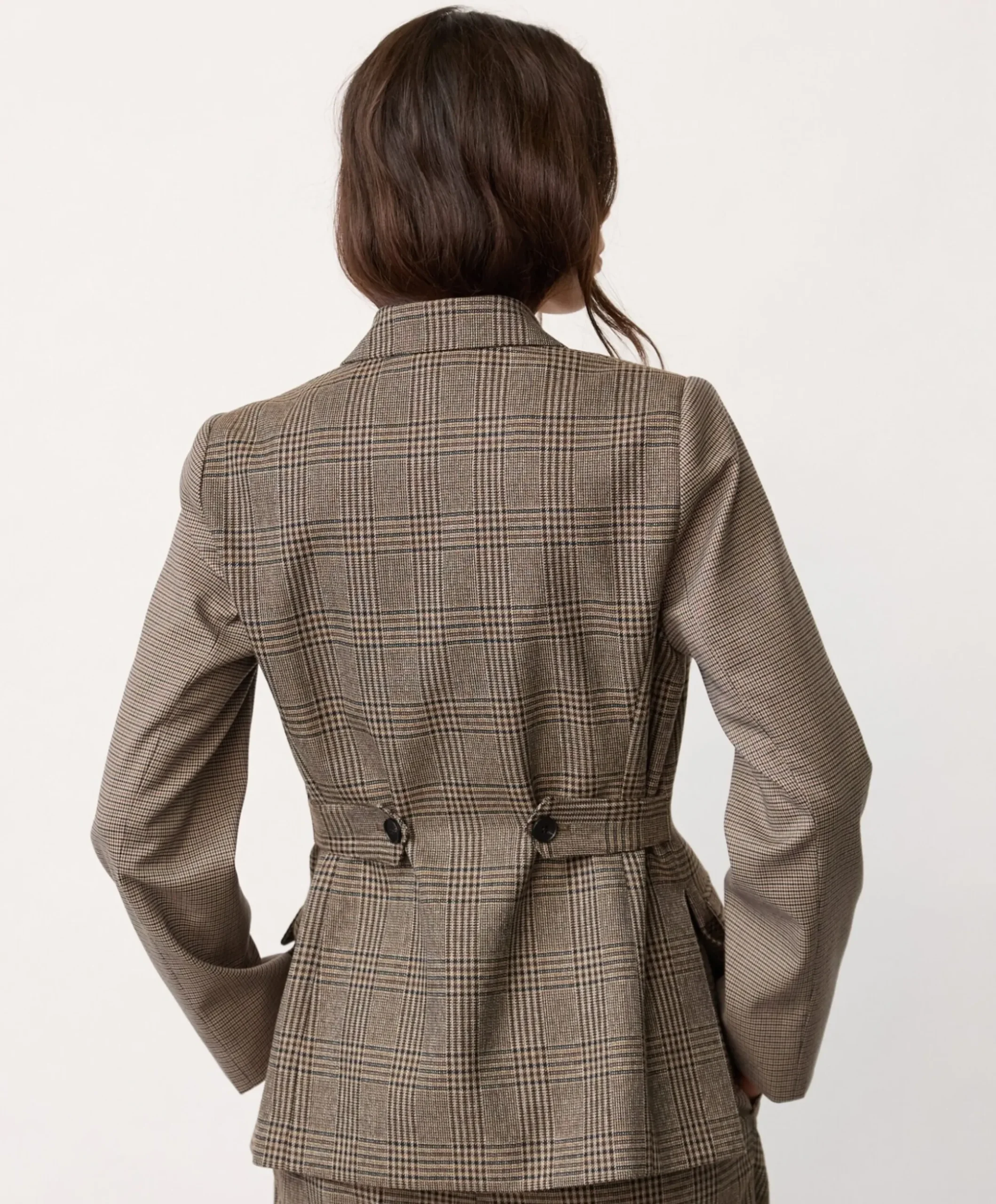 Dames blazer bruin