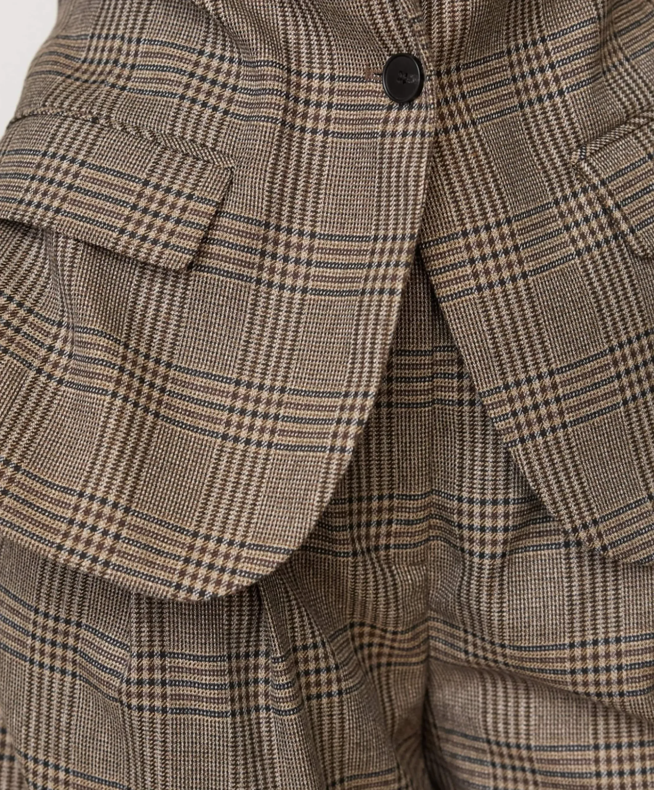 Dames blazer bruin