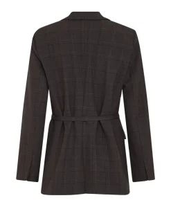 Dames blazer bruin