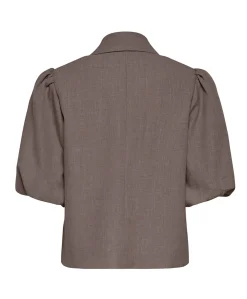 Dames blazer grijs
