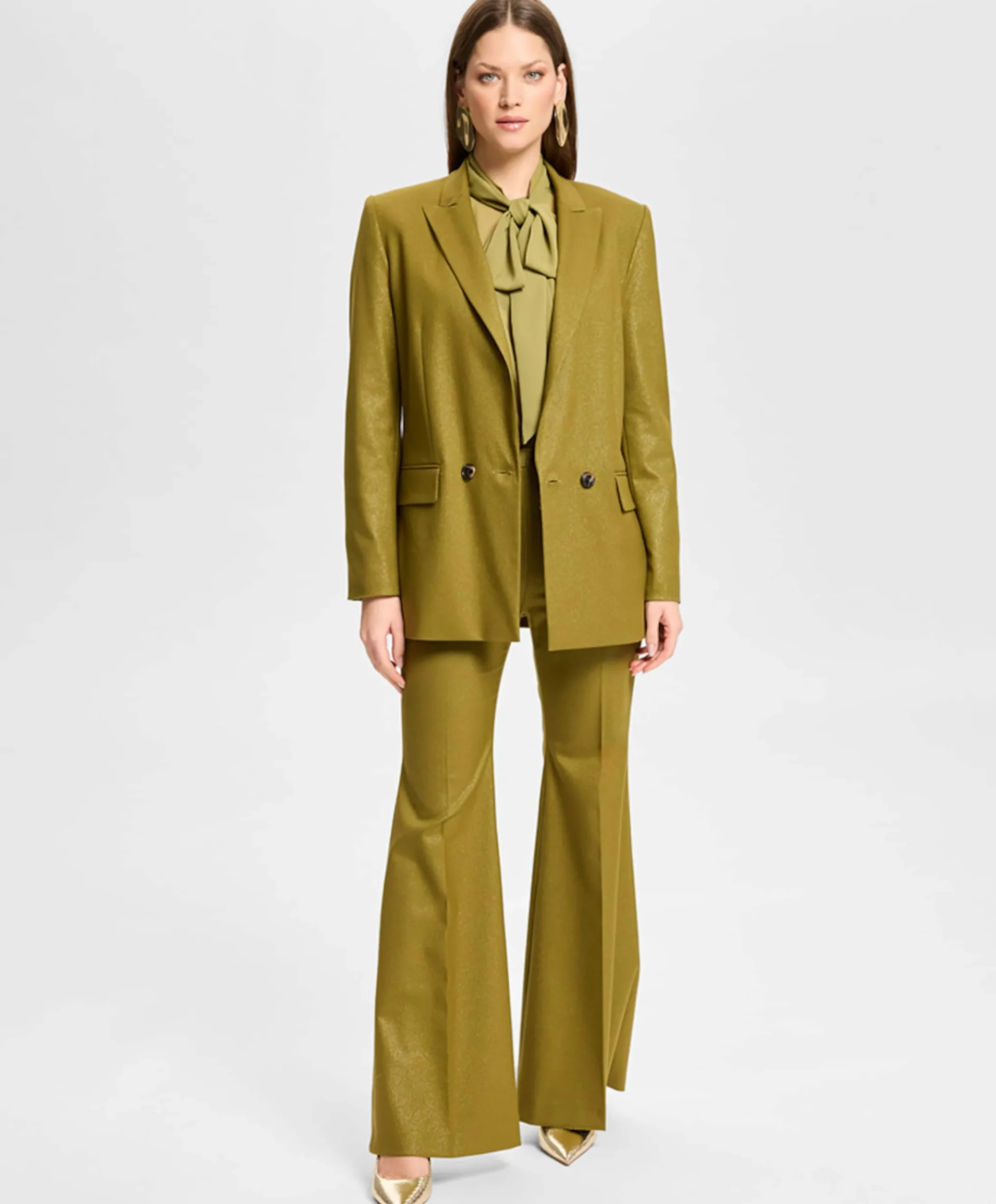 Dames blazer groen