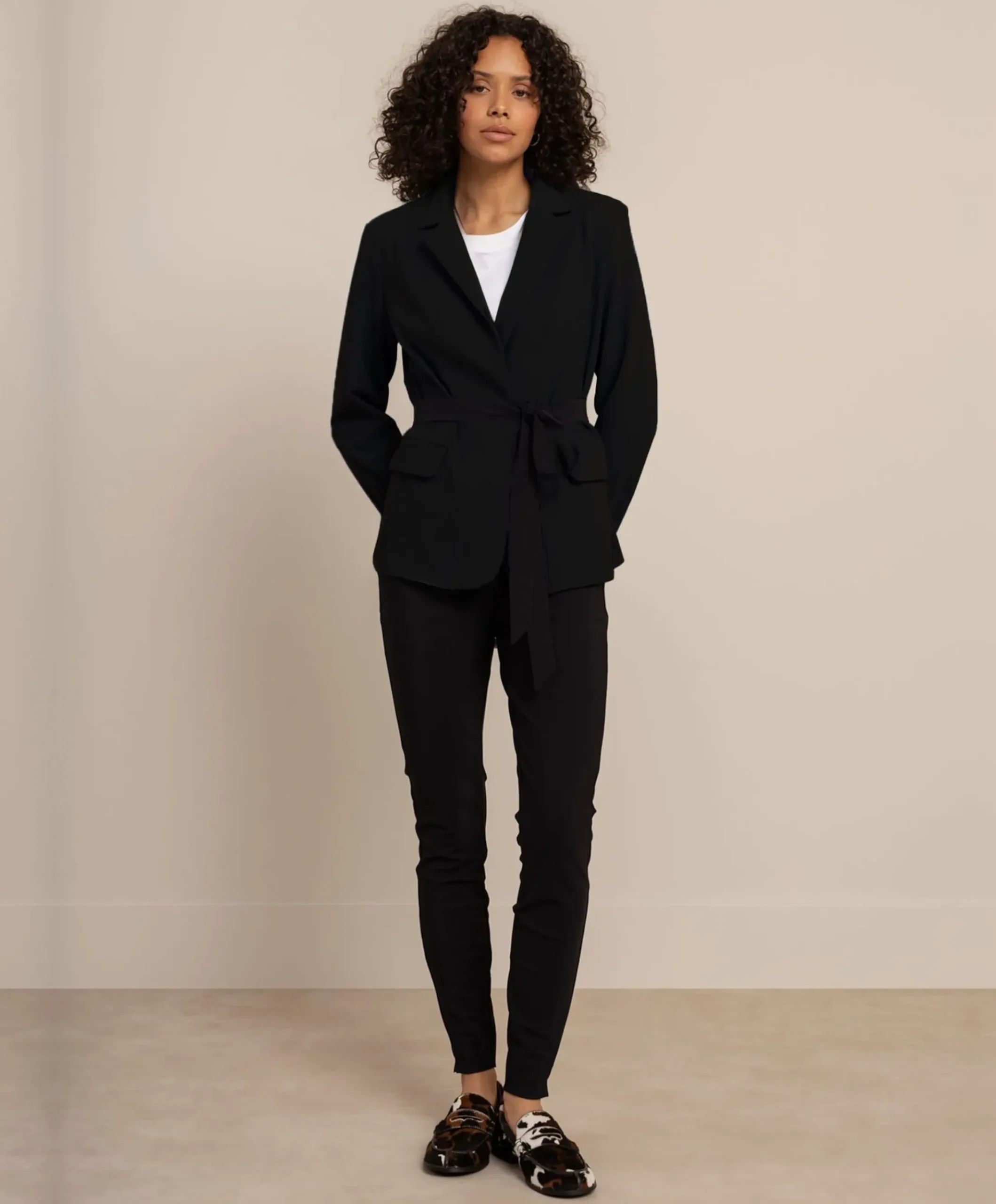 Dames blazer zwart