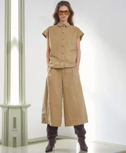 Dames blouse beige