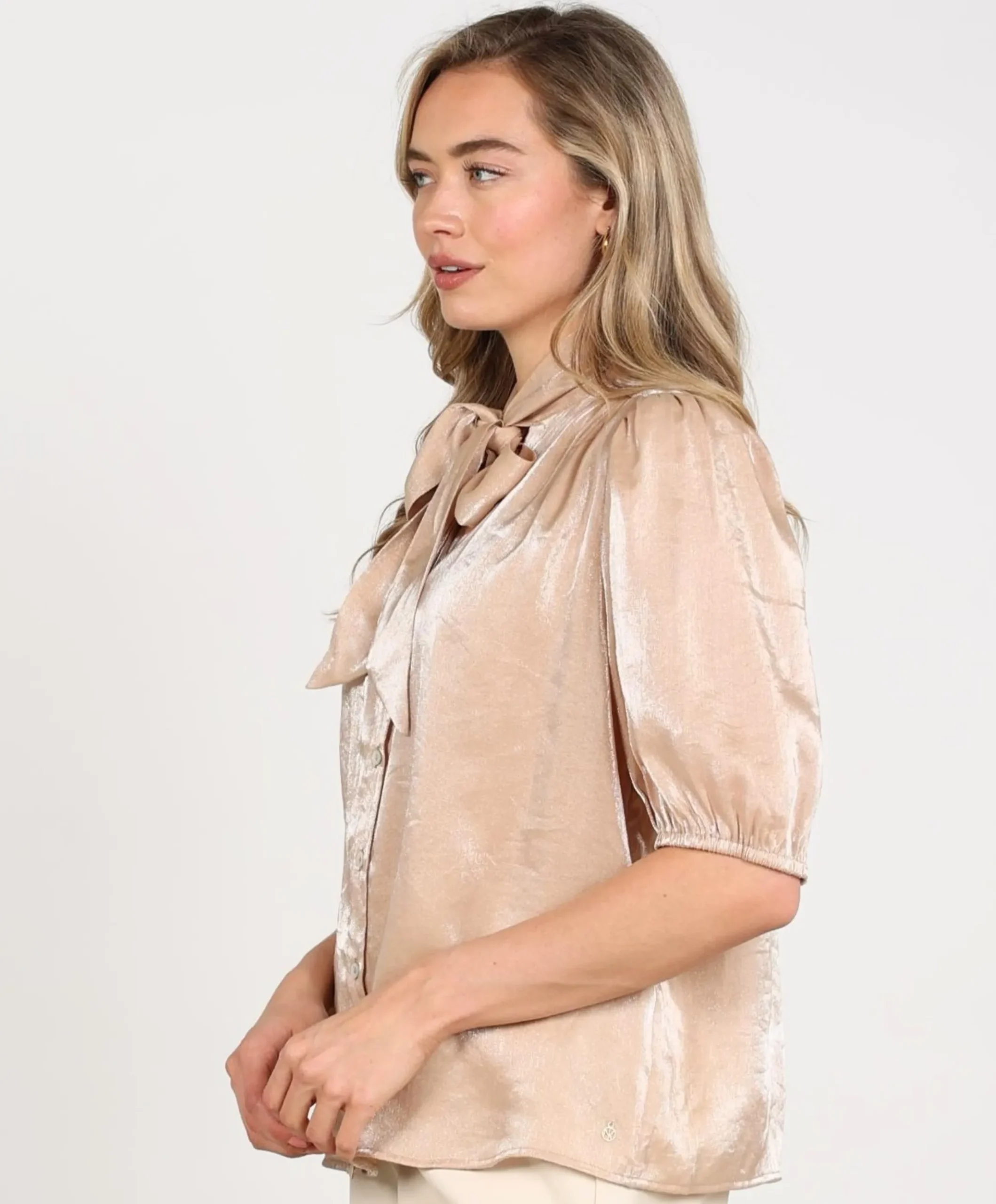 Dames blouse beige