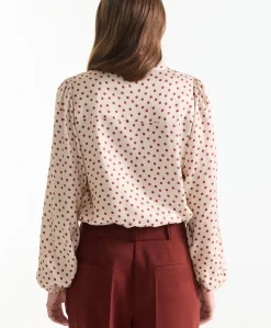 Dames blouse beige