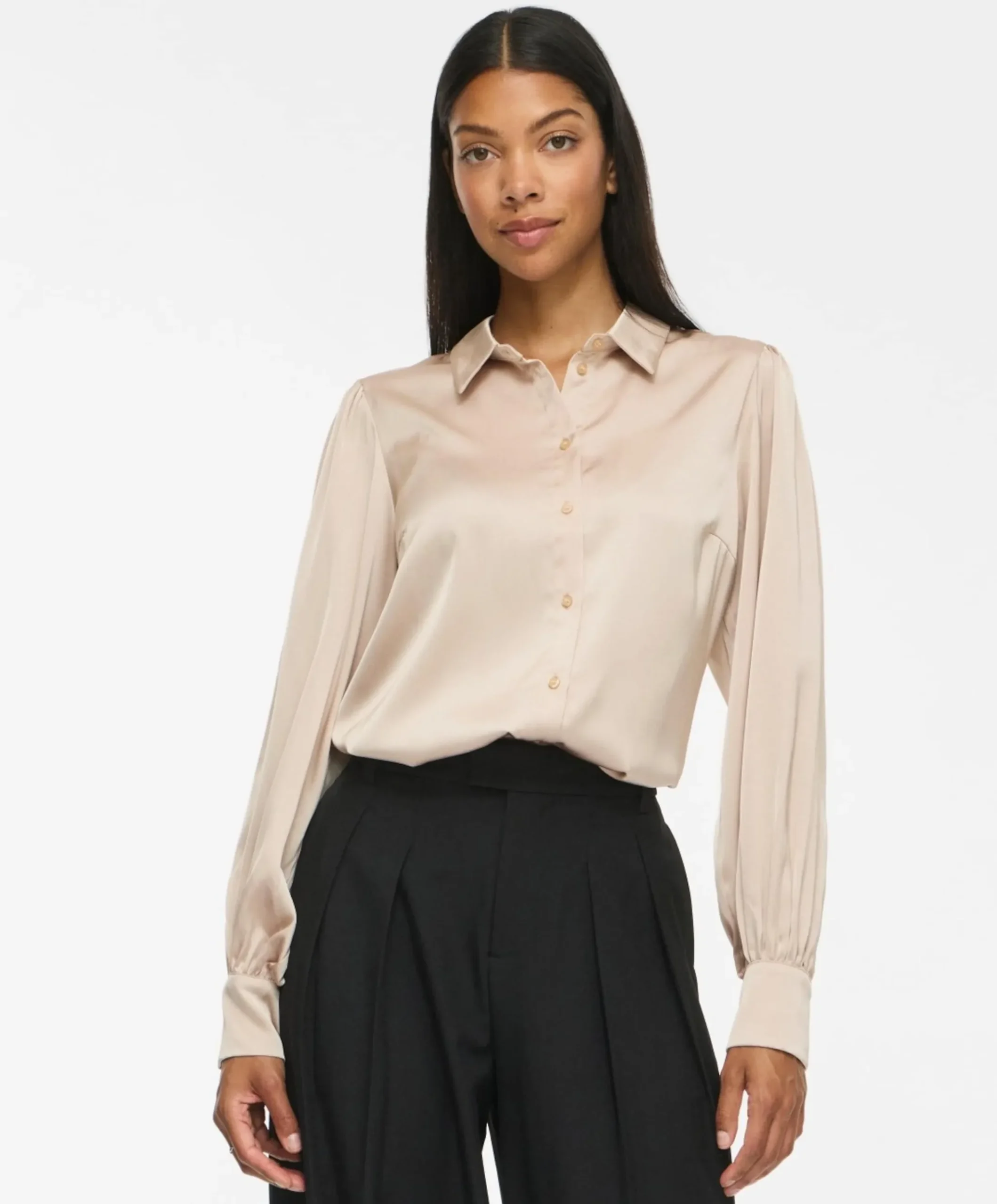 Dames blouse beige