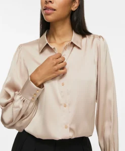 Dames blouse beige