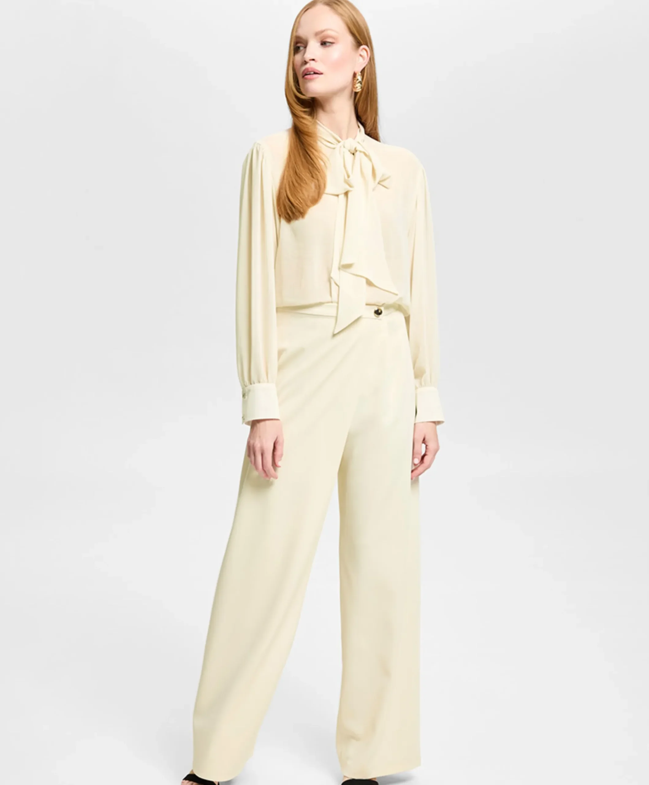 Dames blouse beige