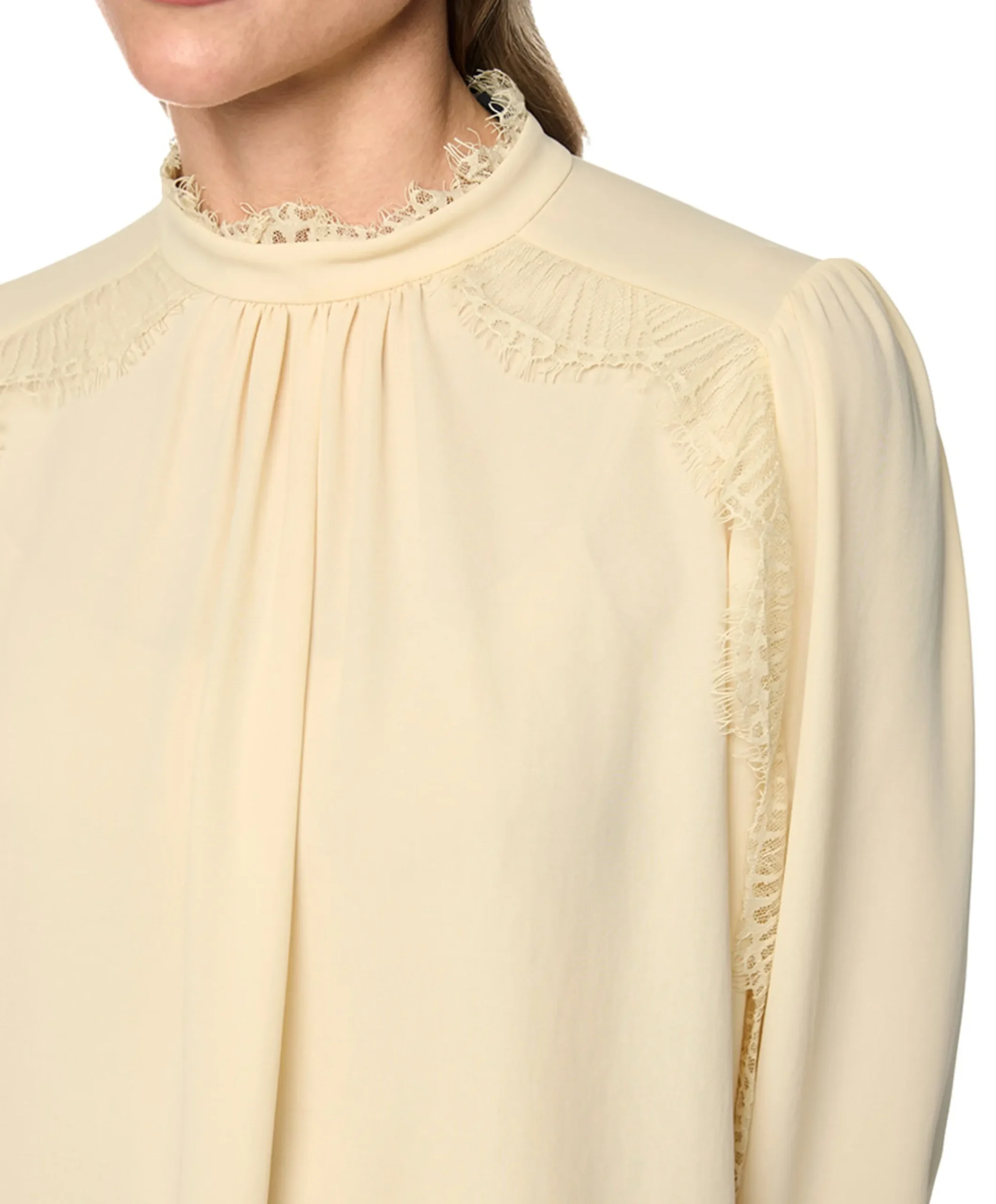 Dames blouse beige