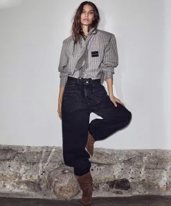 Dames blouse beige