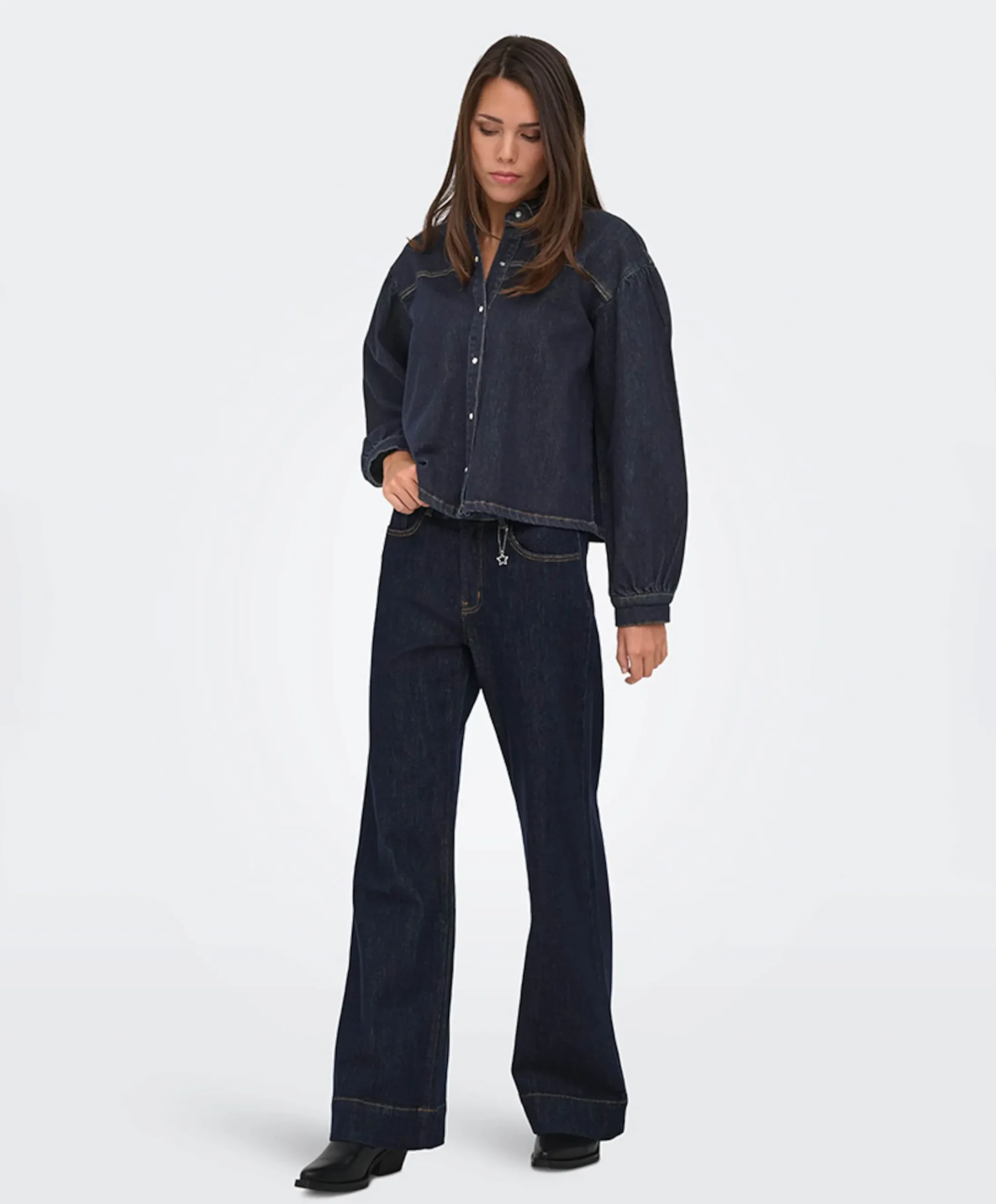 Dames blouse blauw