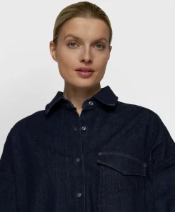 Dames blouse blauw