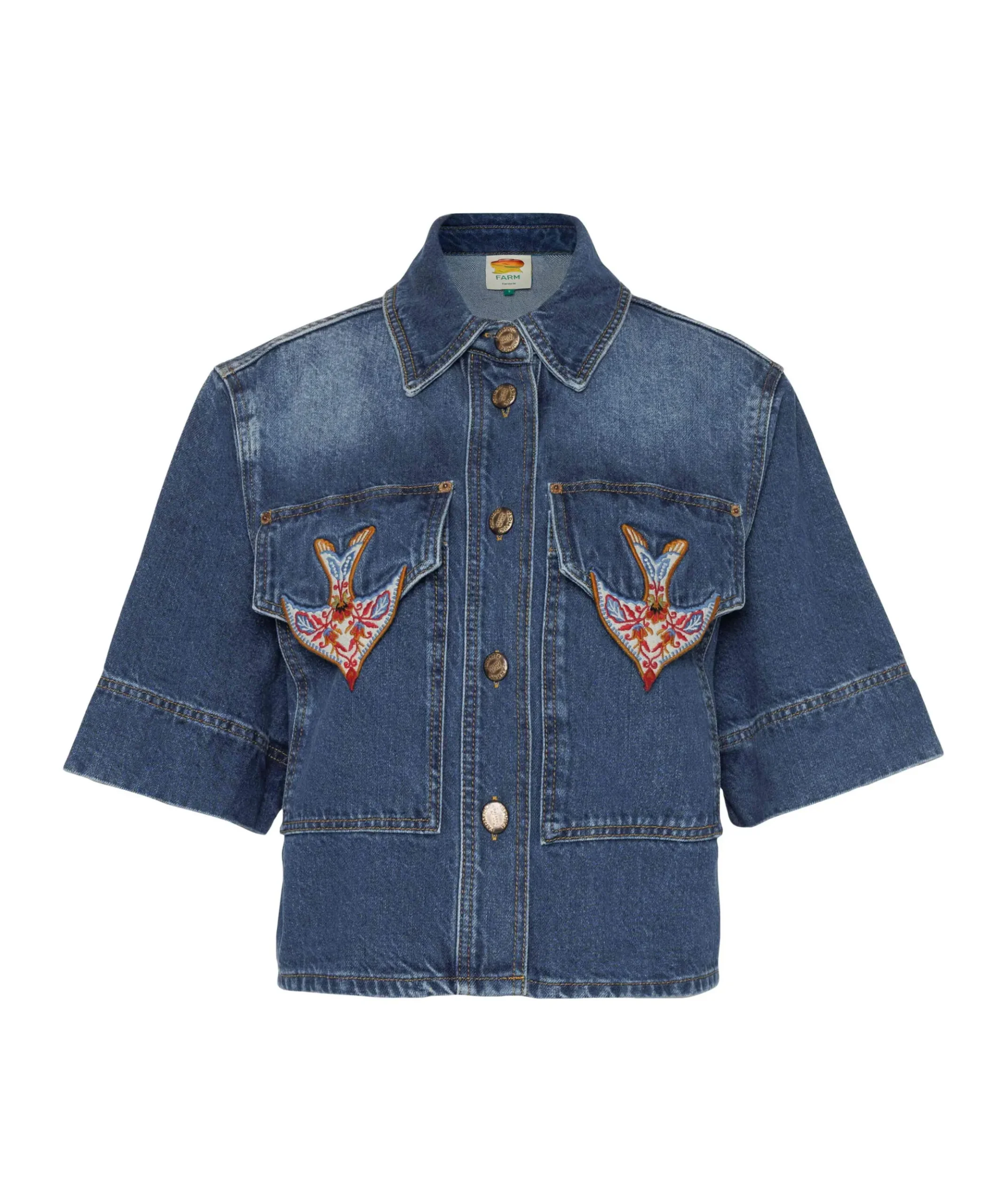 Dames blouse blauw