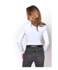 Dames blouse blauw