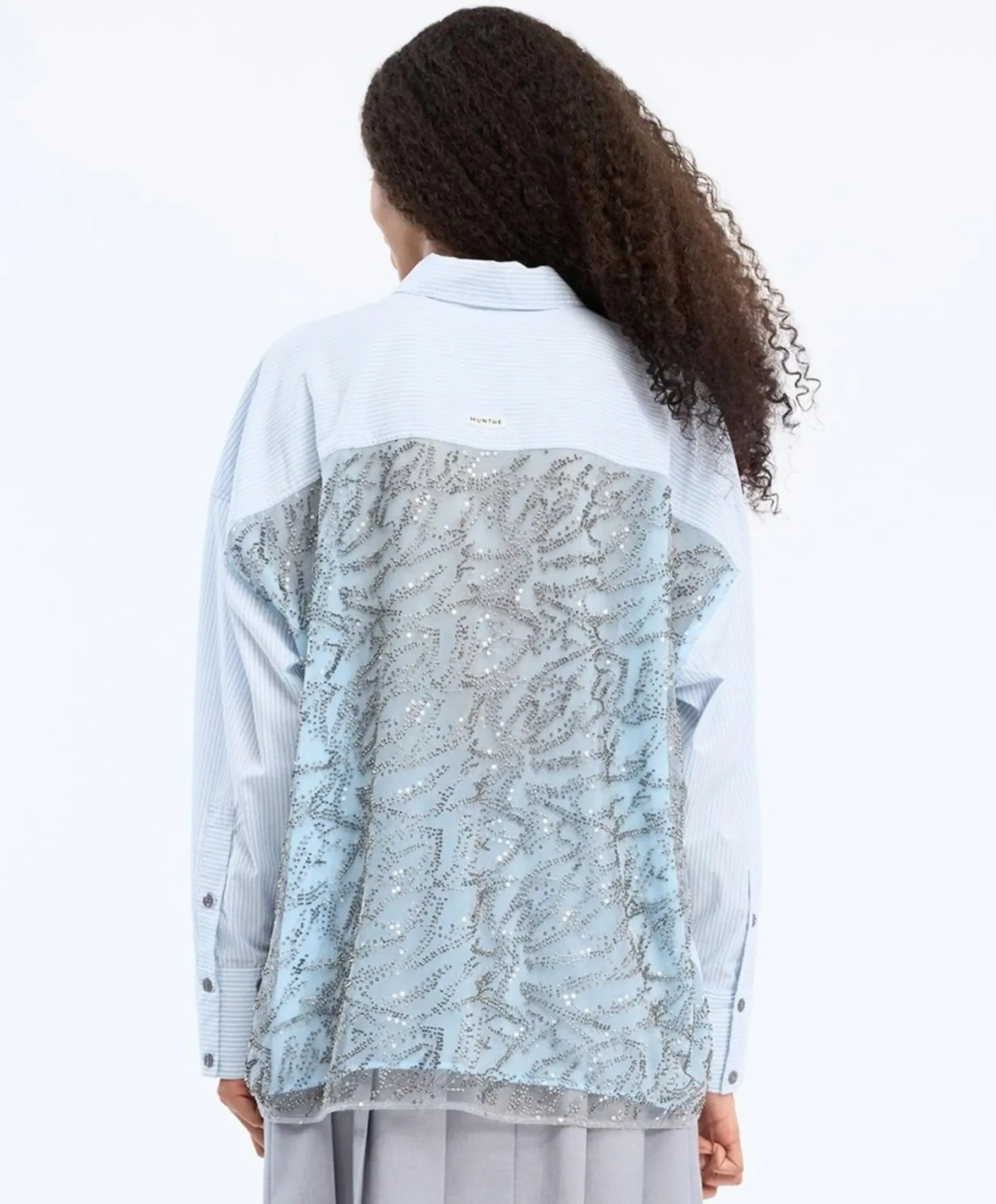 Dames blouse blauw