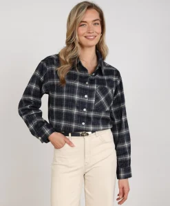 Dames blouse blauw
