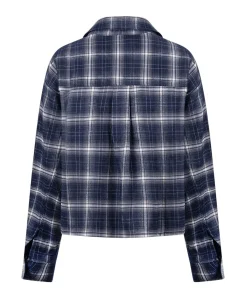 Dames blouse blauw