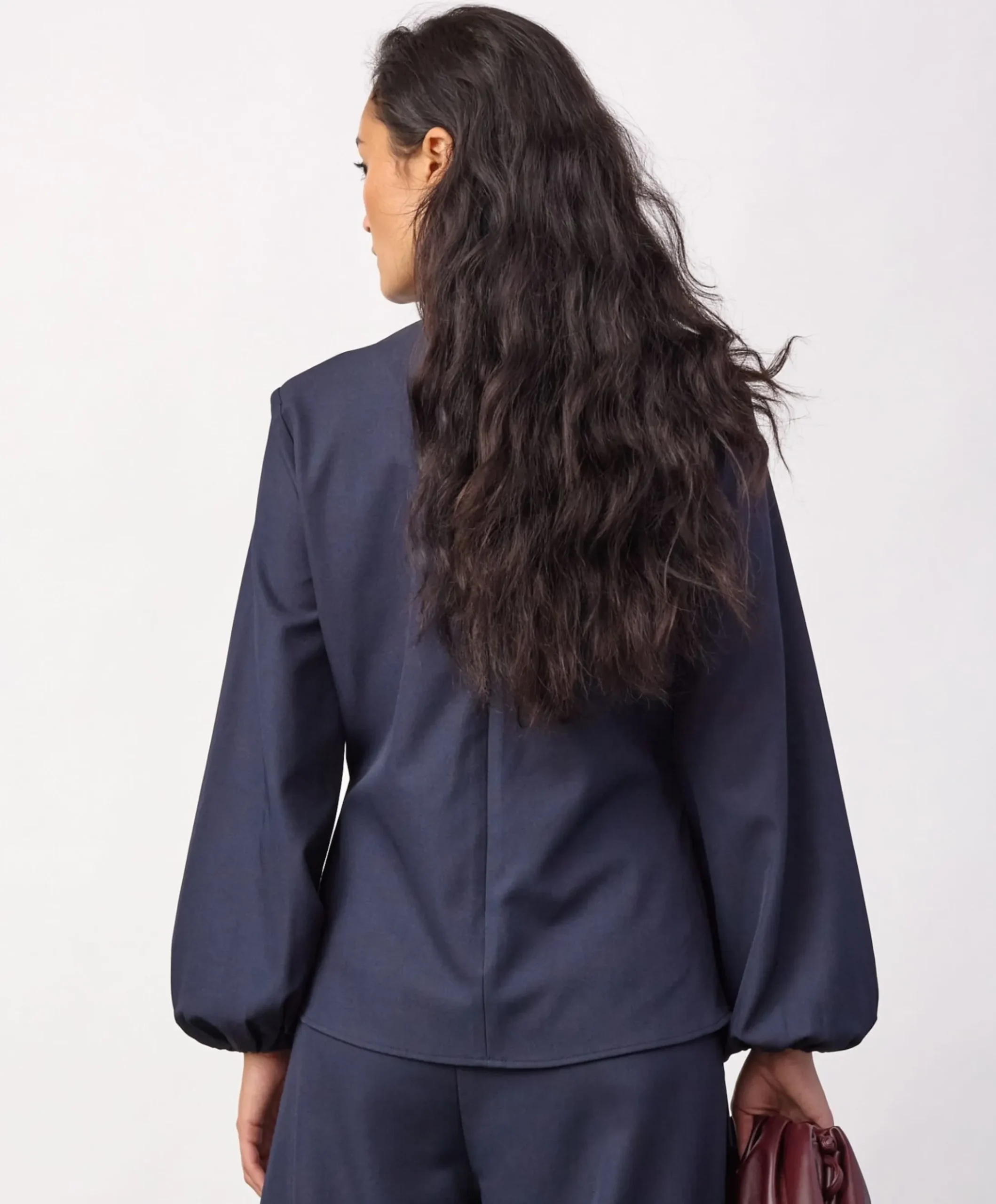 Dames blouse blauw