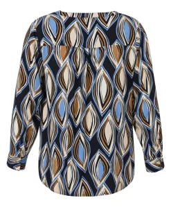 Dames blouse blauw