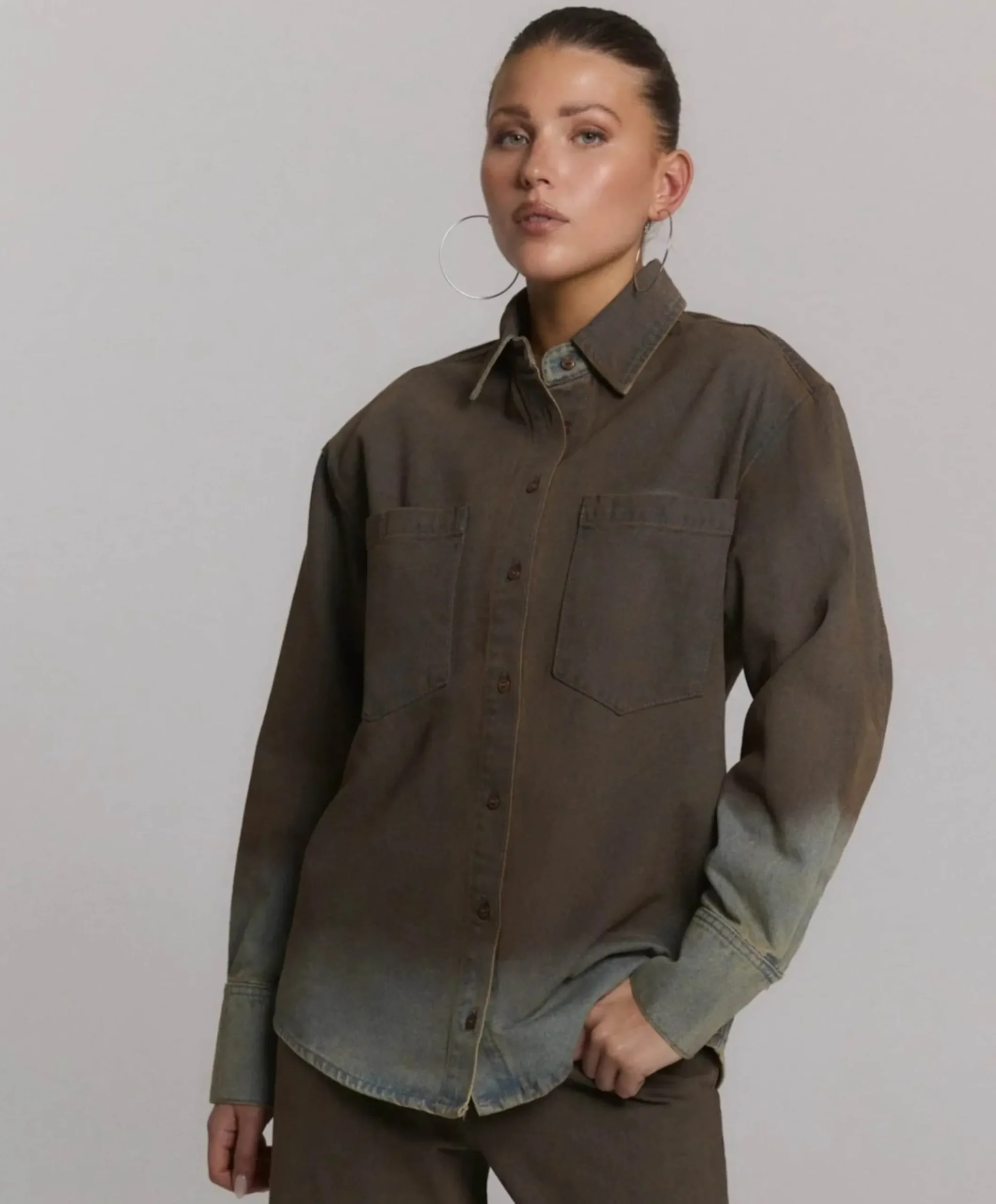 Dames blouse blauw