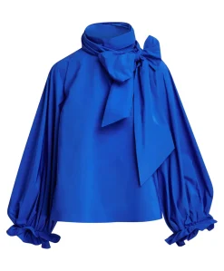 Dames blouse blauw