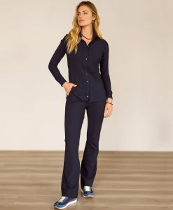 Dames blouse blauw